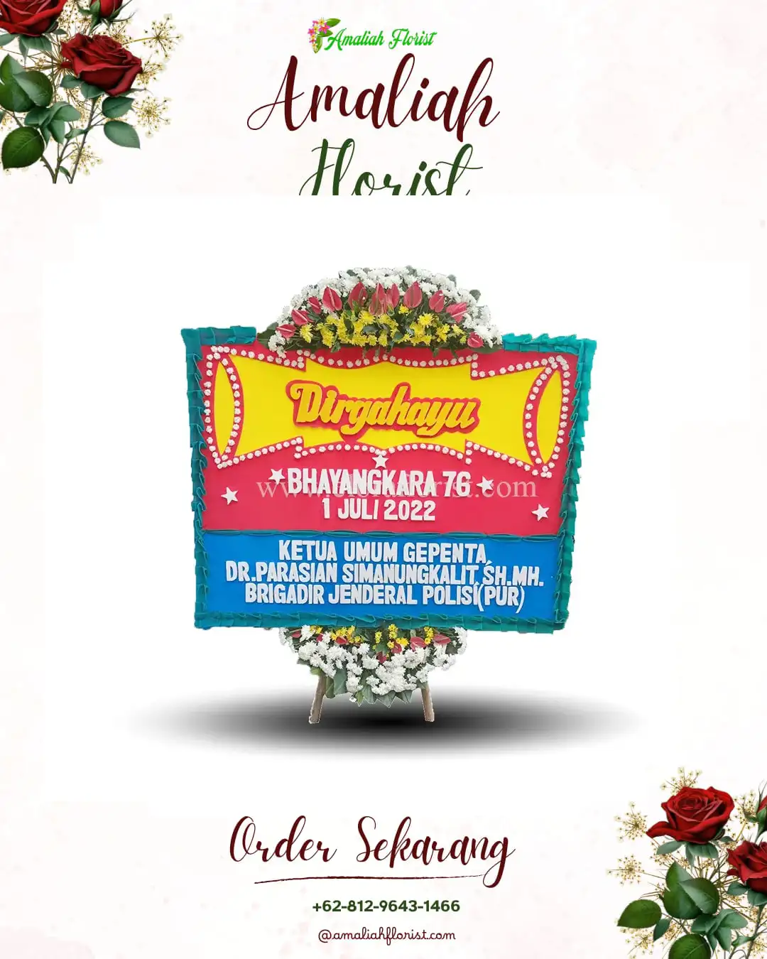 Papan Bunga HUT Ulang Tahun Celep